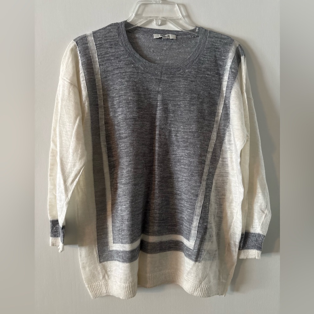 Madewell Heathered Gray Knit Top